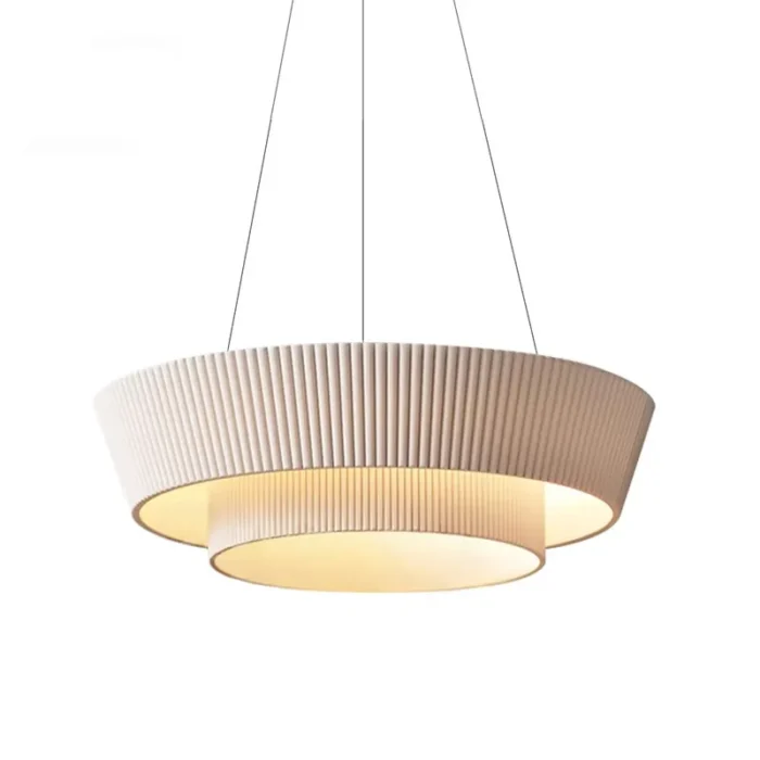 modern-double-layer-pleated-fabric-ceiling-lamp