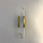 Natural Veining Detail of Alabaster Linear Wall Sconce