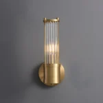 Modern Cylindrical Glass Copper Sconce Lighting