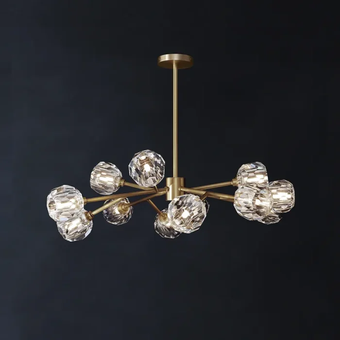 12-Light Luxury Chandelier with 2-Year Warranty
