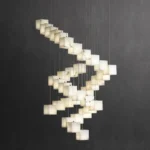 36 Lights Alabaster Spiral Staircase Chandelier