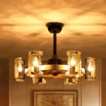 Quiet Fandelier in Luxury Master Bedroom Decor