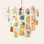 customizable-picture-pendant-light-with-art-cards