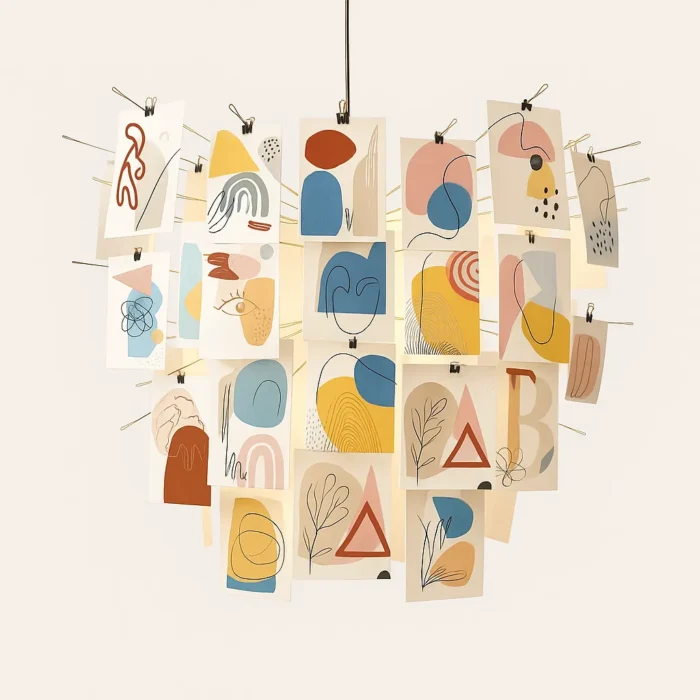 customizable-picture-pendant-light-with-art-cards