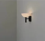 Minimalist Black Alabaster Sconce Bedroom Light