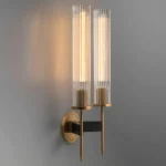 Double Ribbed Glass Sconce