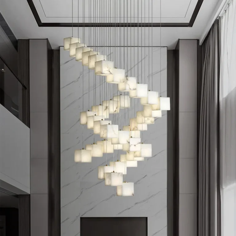 Large Modern Chandelier for Foyer and High Ceiling