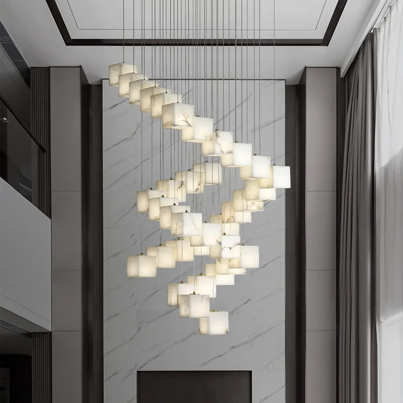 Large Modern Chandelier for Foyer and High Ceiling