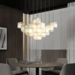 Large Modern Chandelier for Foyer and High Ceiling