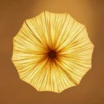 Vintage French Style Pleated Pendant Light