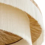 Hand-Woven Natural Raffia Fiber Detail