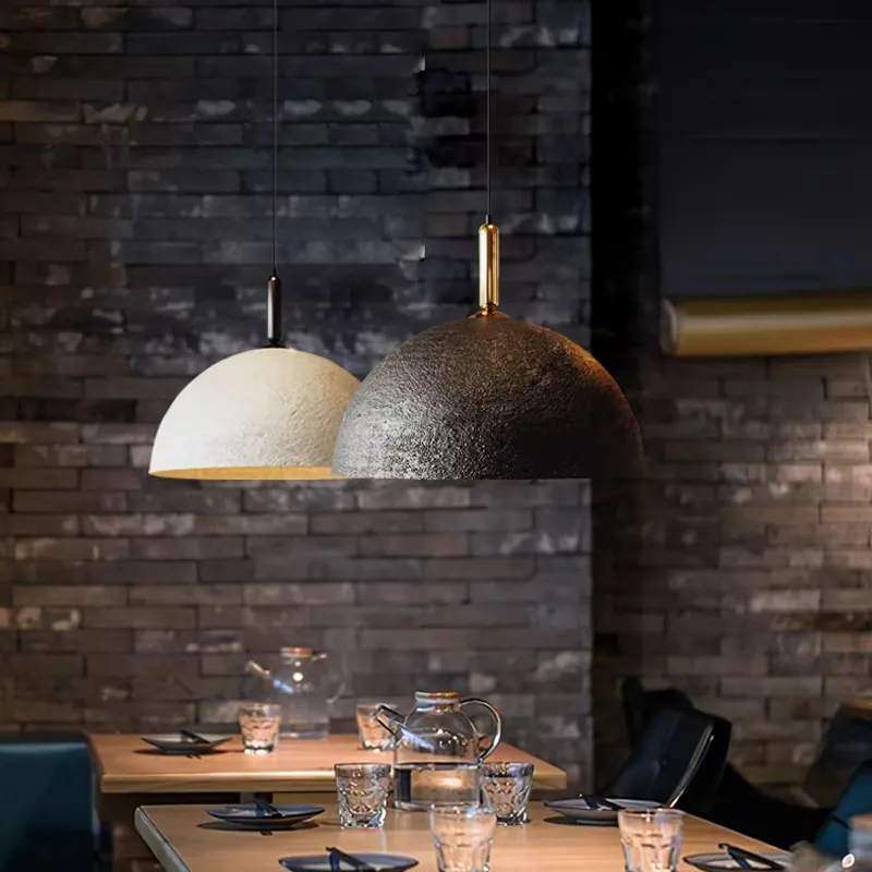 Large 80cm Textured Dome Light in Modern Living Room