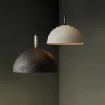 Large 80cm Textured Dome Light in Modern Living Room