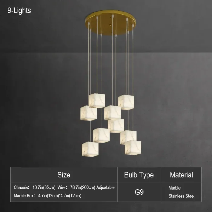 9 Lights Variation Guide for Alabaster Lamps