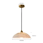 Dimensions of Spanish Alabaster Pendant Lamp
