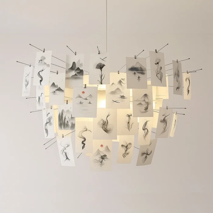 customizable-picture-pendant-light-with-art-cards