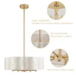 Natural Capiz Shell Petal Texture Detail