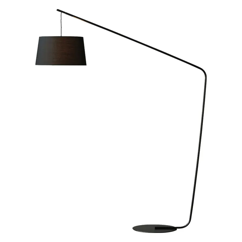 Modern Arc Floor Lamp - Minimalist Lighting with Fabric Shade